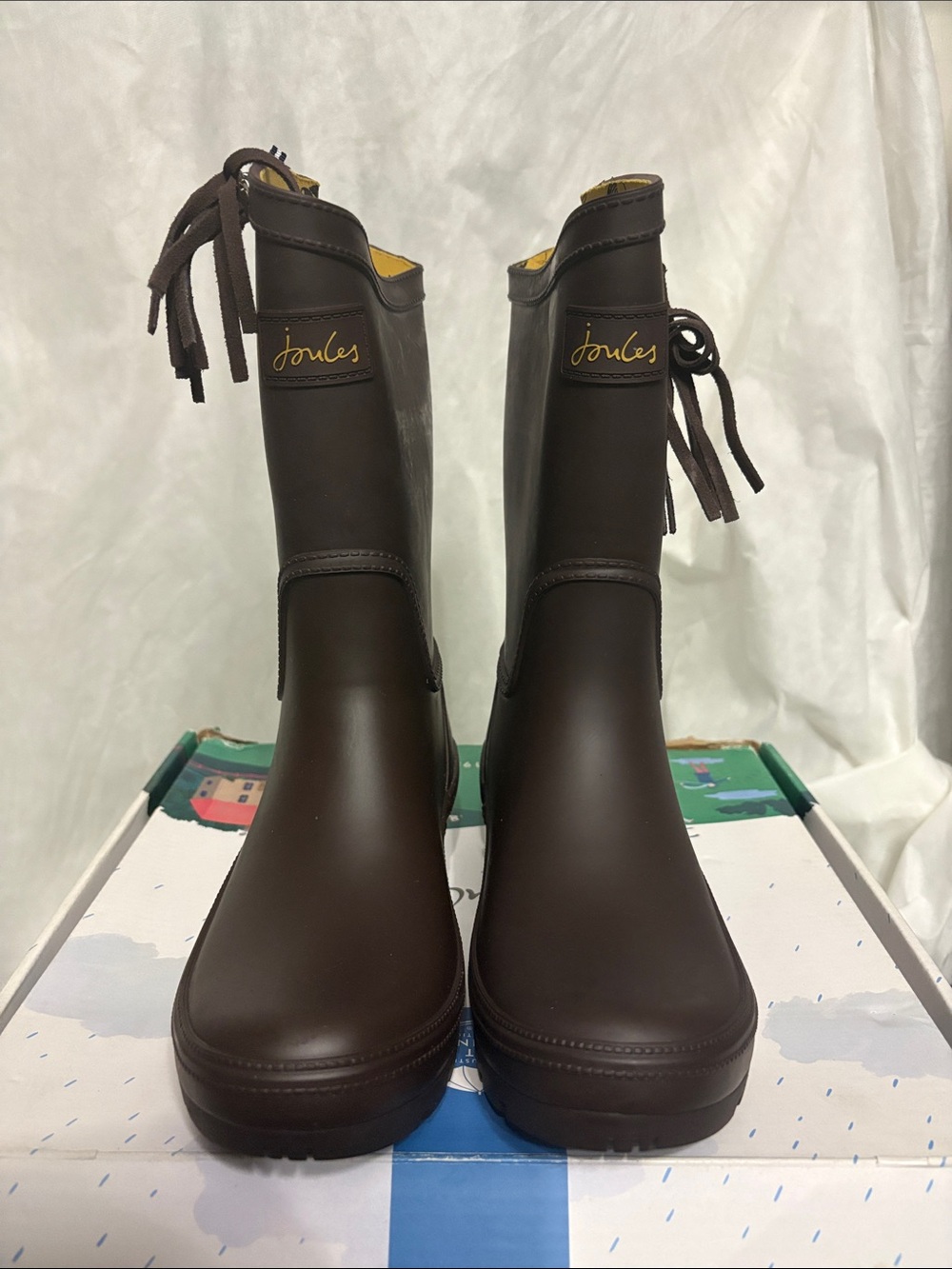 Joules Mid-Calf Rain Boots size US 6 NWT